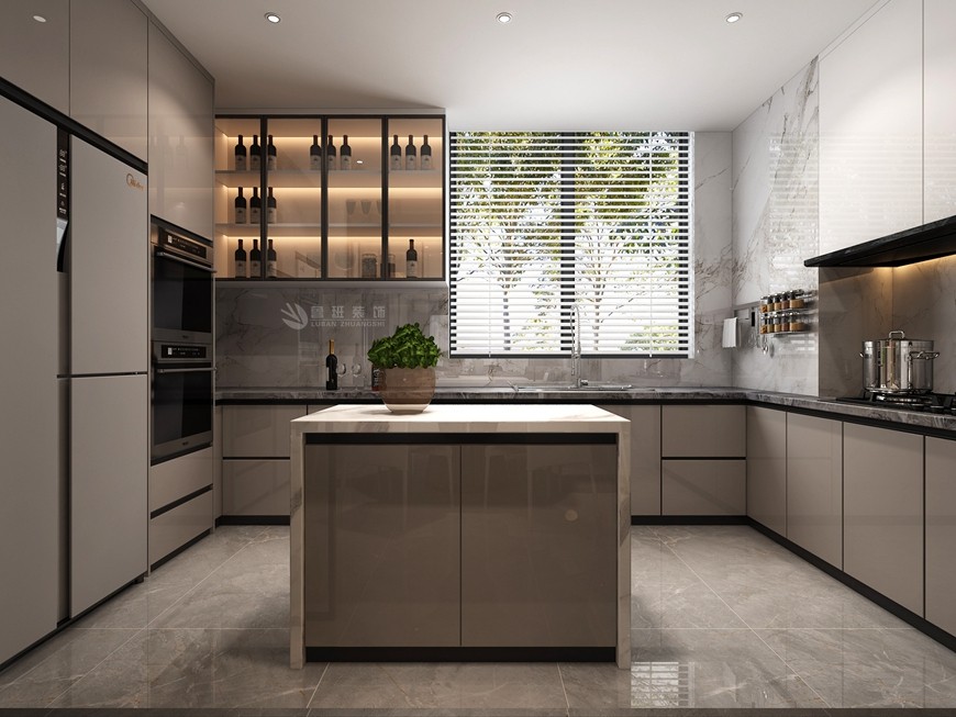 碧桂園香湖(hú)灣壹号複式280平米現代風格廚房
