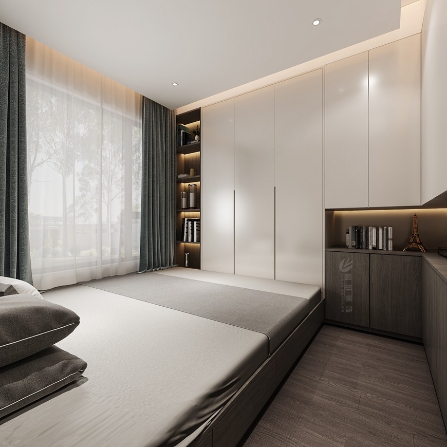 碧桂園香湖(hú)灣壹号複式280平米現代風格次卧