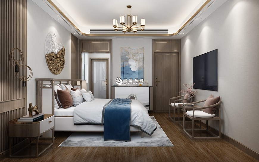 魯班裝(zhuāng)飾|一城江山(shān)400平米新(xīn)中(zhōng)式,跟随内心,活出精(jīng)緻與品味主卧效果圖設計 魯班裝(zhuāng)飾|一城江山(shān)400平米新(xīn)中(zhōng)式,跟随内心,活出精(jīng)緻與品味主卧效果圖設計