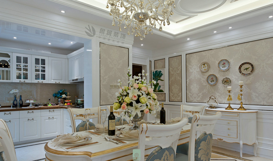 金地湖(hú)城大境法式風格五居室230平米李建明主筆(bǐ)——西廚設計實景拍攝 金地湖(hú)城大境法式風格五居室230平米李建明主筆(bǐ)——西廚設計實景拍攝
