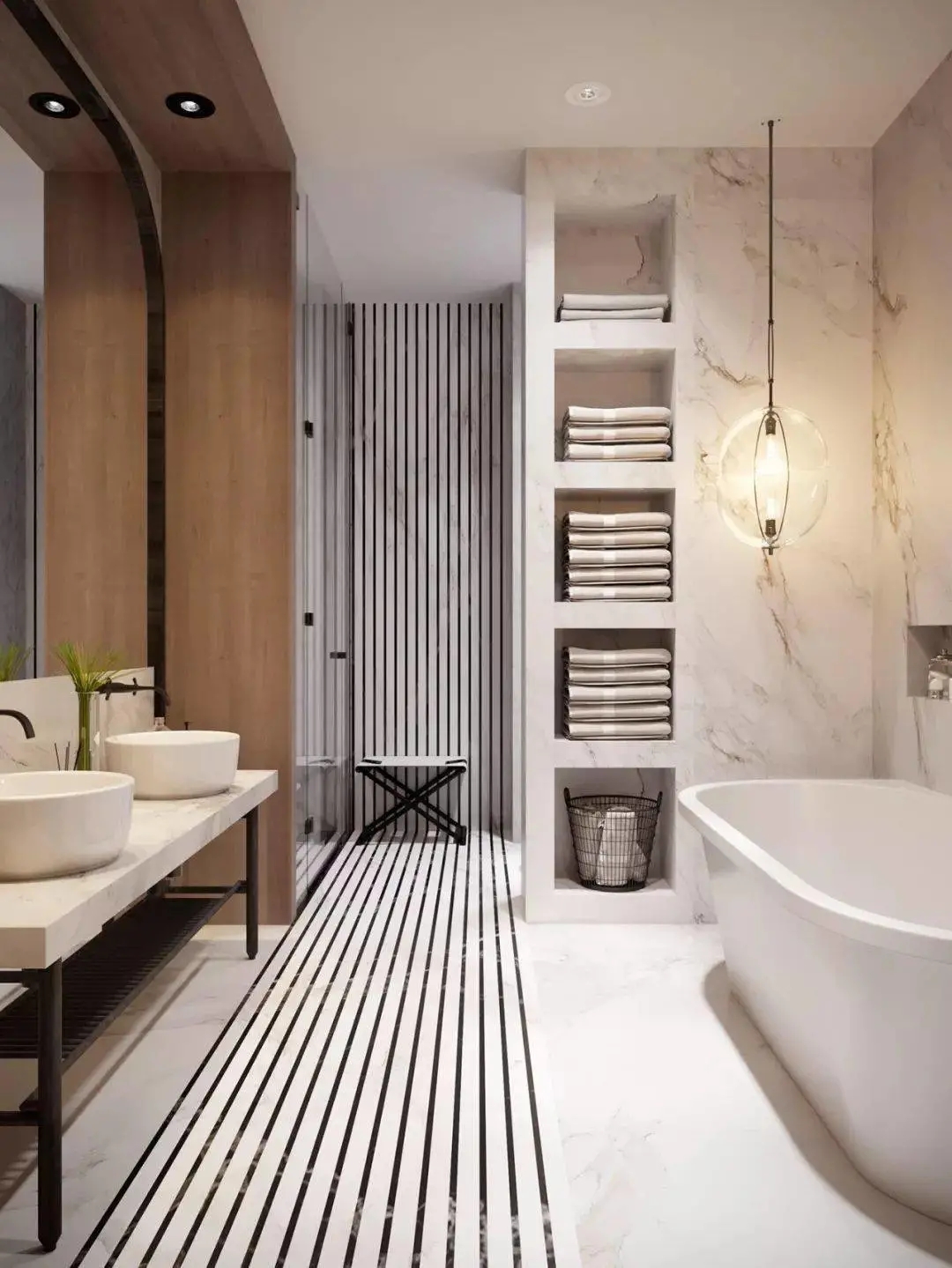 衛生間小(xiǎo)空間不好利用(yòng)，不妨試試美觀大氣的壁龛7